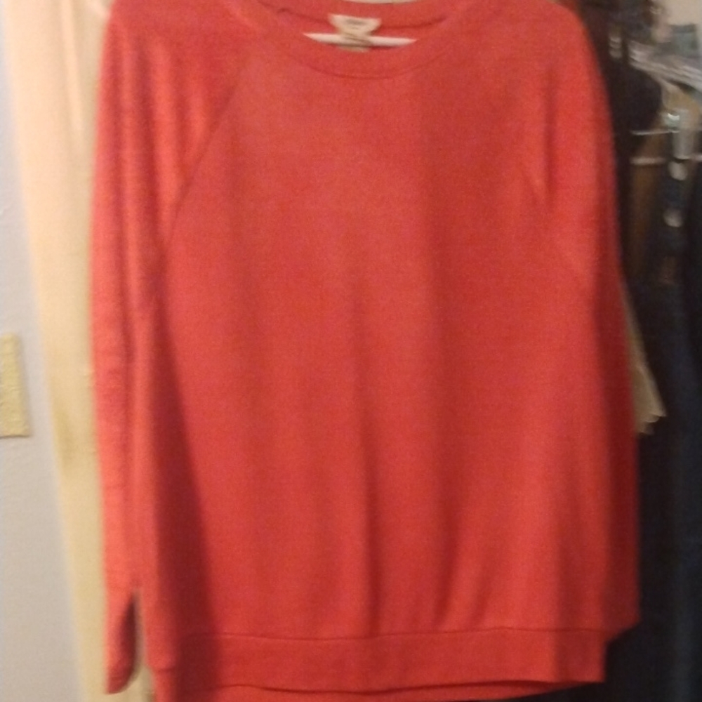Sundance Pumpkin Orange Crew Neck Sweatshirt